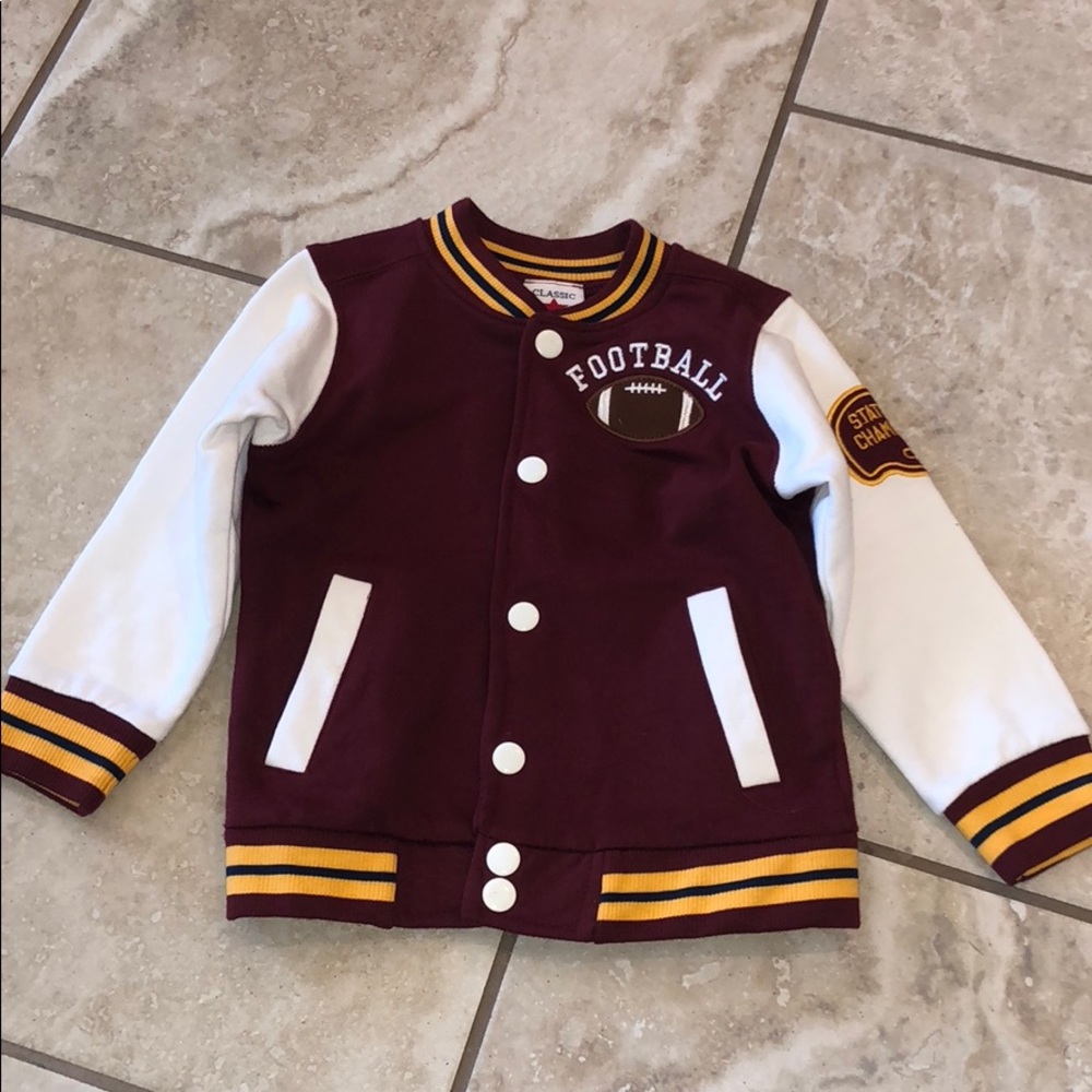 Boys football sweater jacket